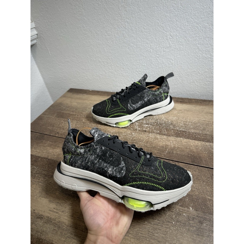 SAMPLE Nike Air Zoom-Type CW7157 001  Wool Pack Black Electric Green Men Size 9‎